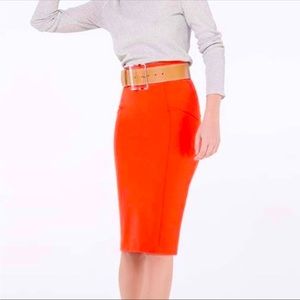 Veronica Beard Vail Skirt in Poppy Red